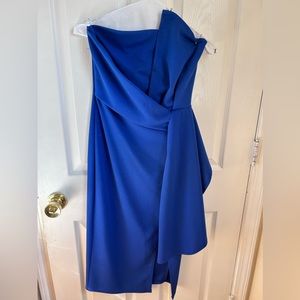 Royal Blue Strapless dress